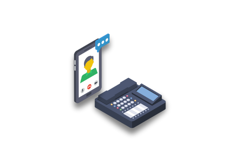 Mobile and desktop phone icon