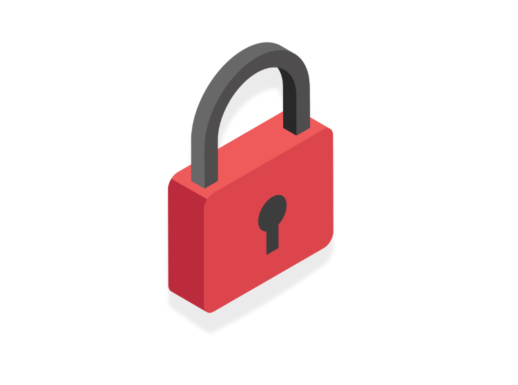 Red padlock
