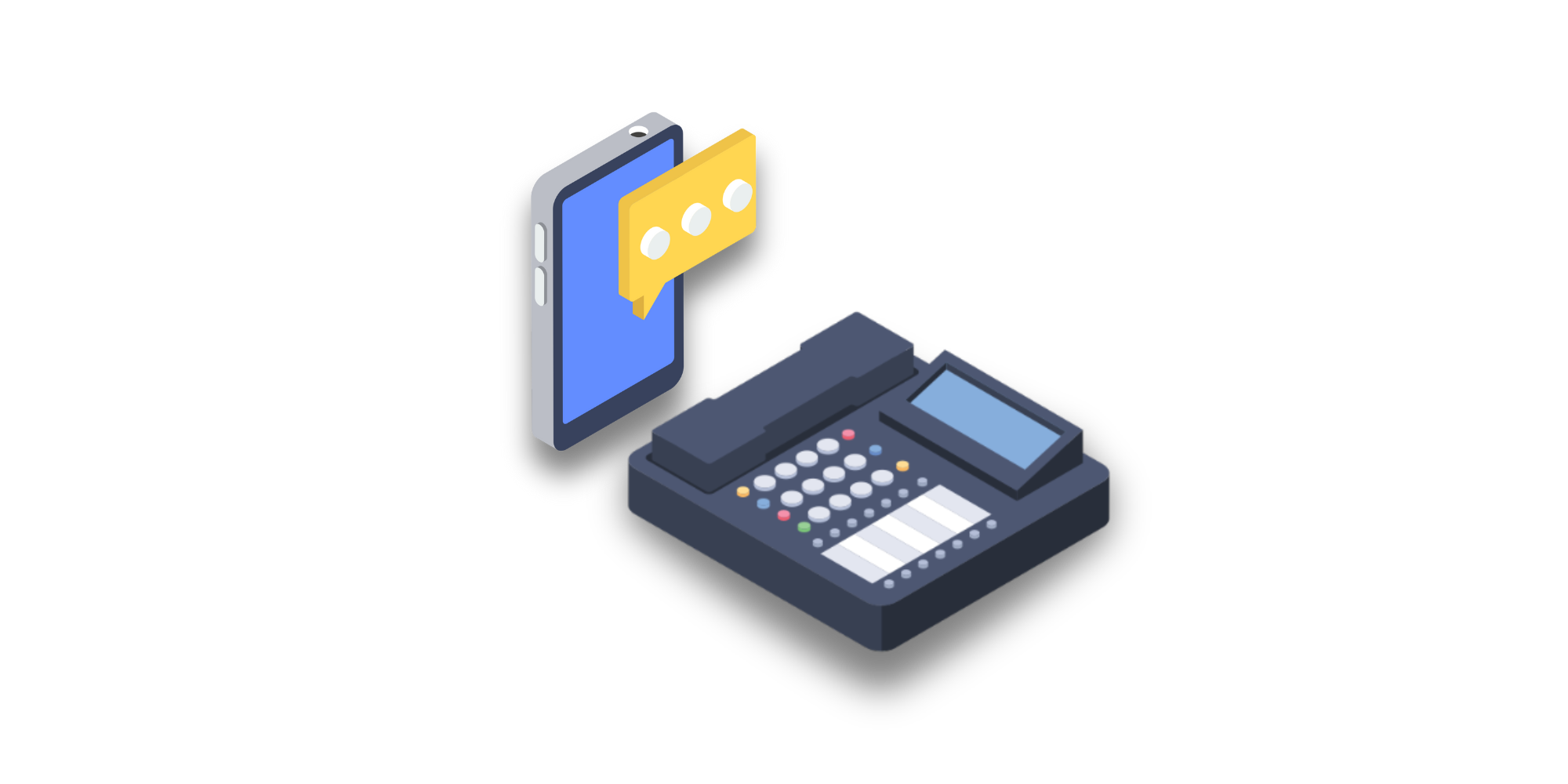 Mobile and telephone icon