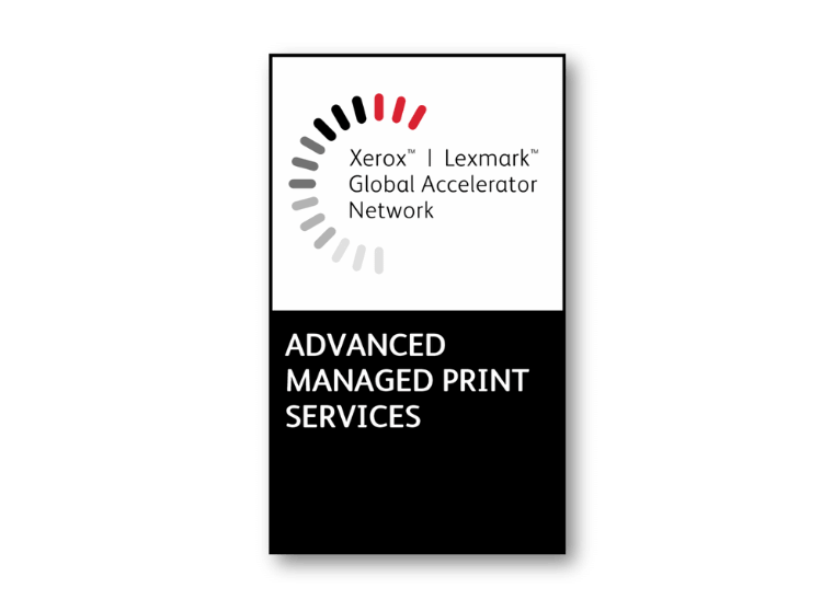 Xerox and Lexmark Advanced Managed Print Services partner badge