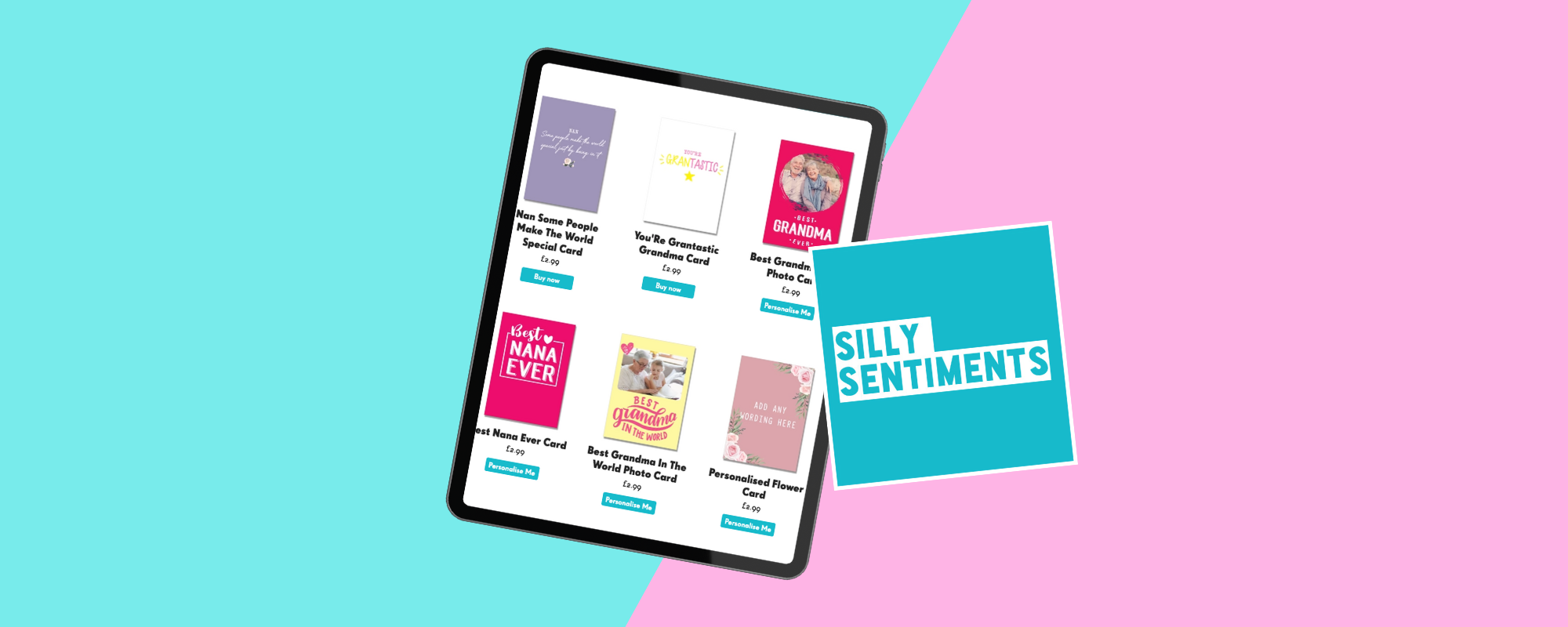 Silly Sentiment Card Product Range