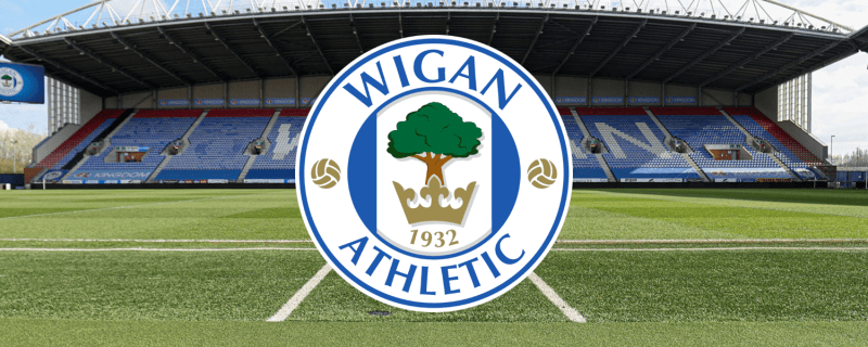 Wigan Athletic logo and ground
